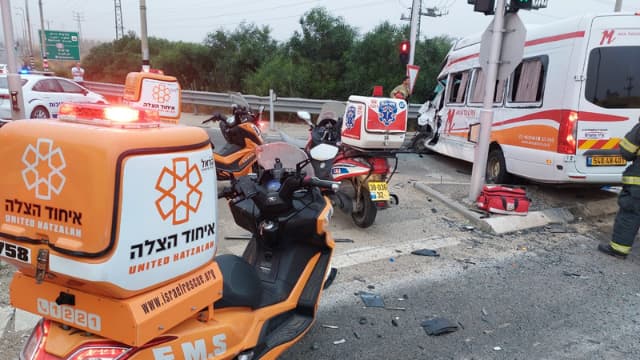 זירת התאונה בצומת בית הגדי