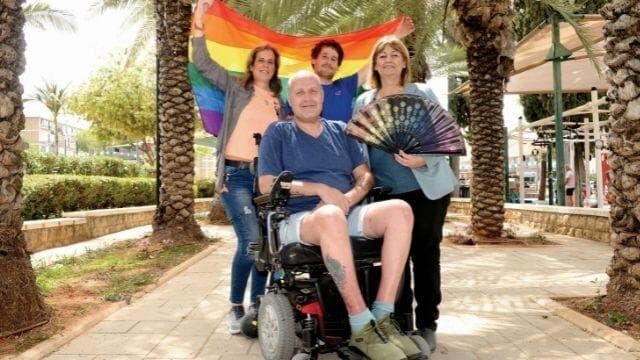 נציגי הוועד הלהט"בי בעיר. "מגיע לנו לחגוג"
