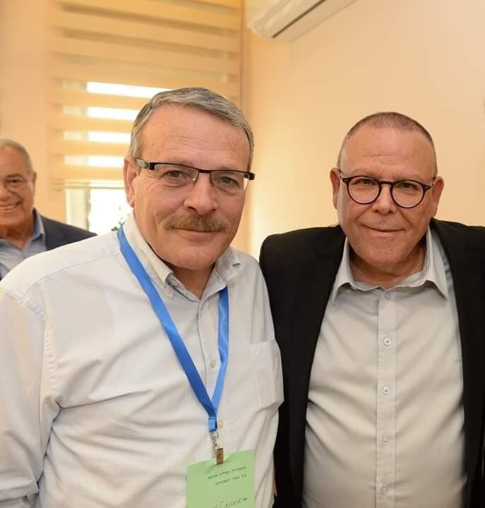 ארמונד לנקרי עם יו"ר ההסתדרות ארנון בר דוד