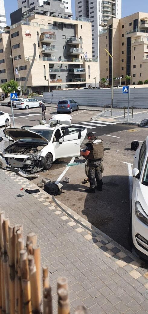 פיצוץ רכב בקרית מוצקין