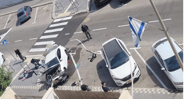 פיצוץ רכב בקרית מוצקין