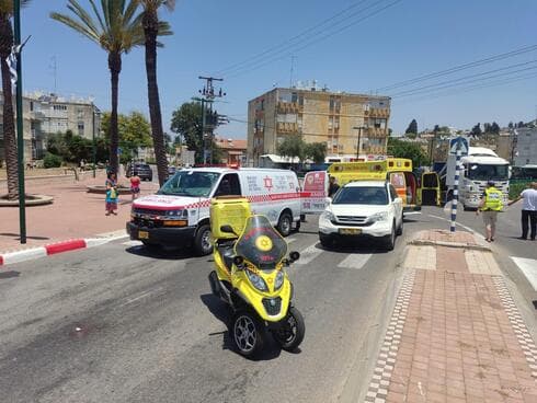 זירת התאונה הקשה בקרית אתא