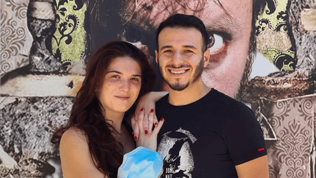 מעין כהן עם ארוסתו