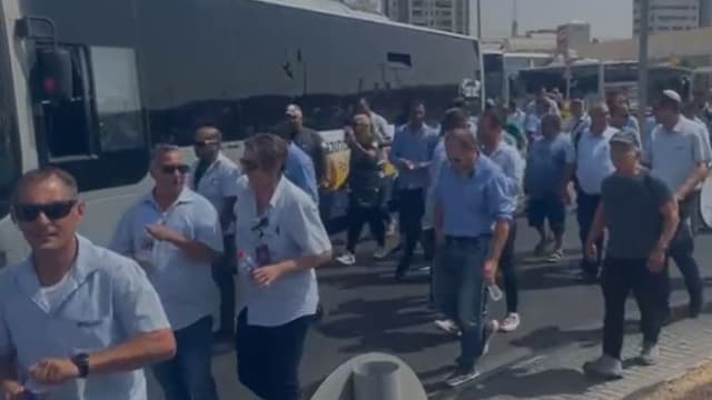 הפגנת נהגי "דן באר שבע", הבוקר