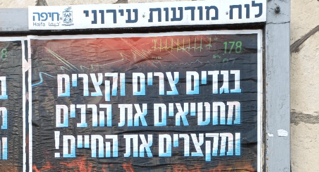 כרזות שנתלו בכרמל