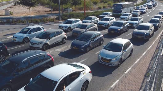 פקק בכביש 431