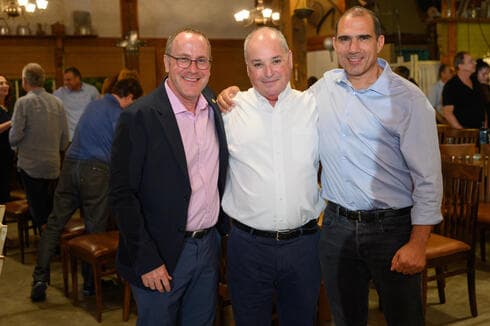 מימין: טל בן חיים, דוד ברקת, פרופ' דניאל חיימוביץ