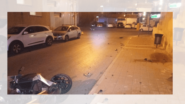 מזירת התאונה בבאר שבע
