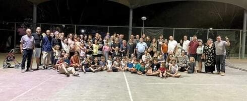 חגיגות יום ההולדת של יוכבד גולד (צילום: מועצה אזורית שדות נגב) חגיגות יום ההולדת של יוכבד גולד