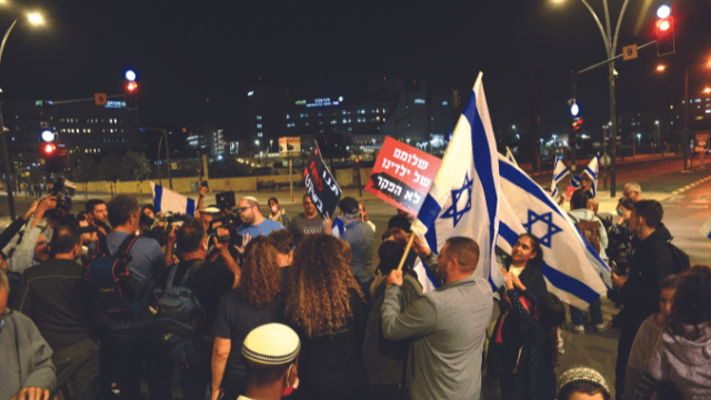 מחאה של תושבים בבאר־שבע בנושא איבוד הביטחון האישי ברחובות