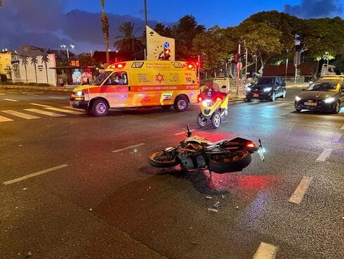 זירת התאונה בצומת צבר זירת התאונה בצומת צבר