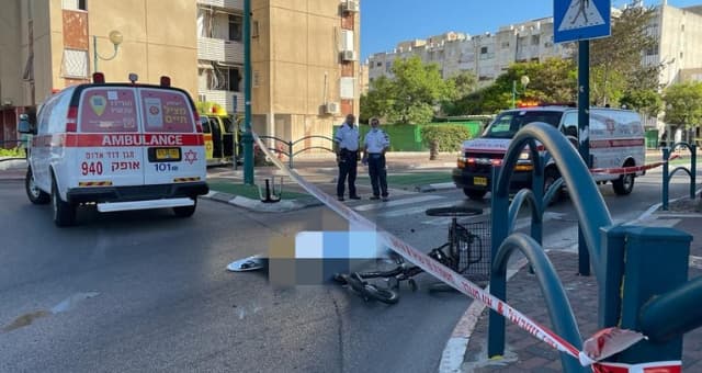 זירת התאונה הקטלנית בקרית ים