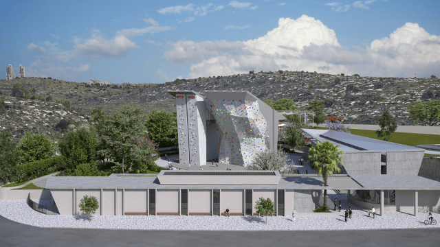 קיר טיפוס חדש במודיעין (צילום הדמייה: באדיבות עיריית מודיעין) קיר טיפוס חדש במודיעין