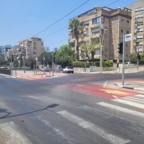 הרכבת הקלה בצומת אורלוב רוטשילד בפתח תקוה