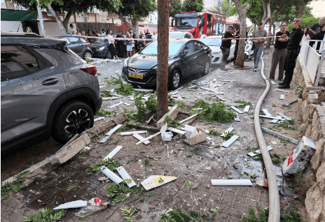 זירת הפיצוץ בנתניה