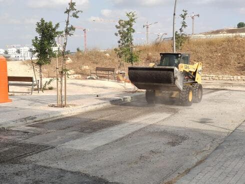 ריבוד הכבישים בשכונת נופים