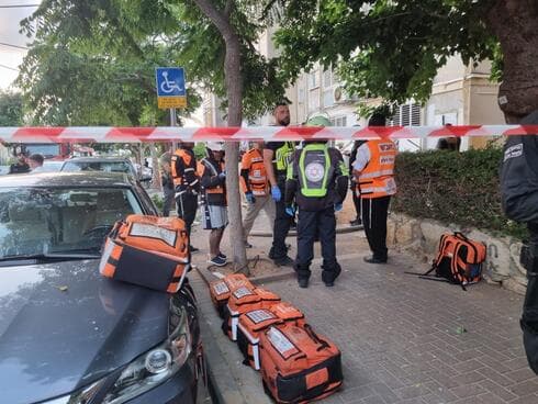 מזירת השריפה בנתניה