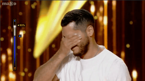 אורי שכיב. "אני מרגיש שאני חייב את זה לעצמי" (צילום מסך הכוכב הבא, עונה 9) אורי שכיב