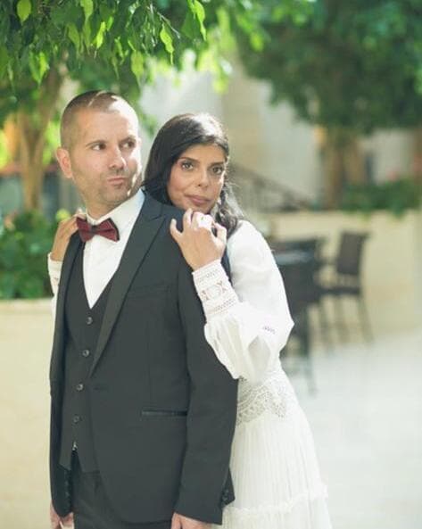 ידיד ואשתו בחתונתם