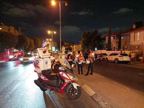 זירת התאונה ברחוב ההסתדרות בחולון