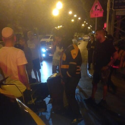 התאונה ברחוב שפרינצק פינת חנקין בחולון