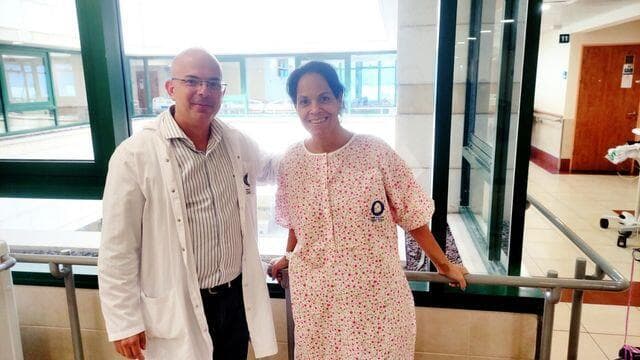 הילה ארזה וד"ר אייל ברבלק. "אני מרגישה שהיה לי הרבה מזל"