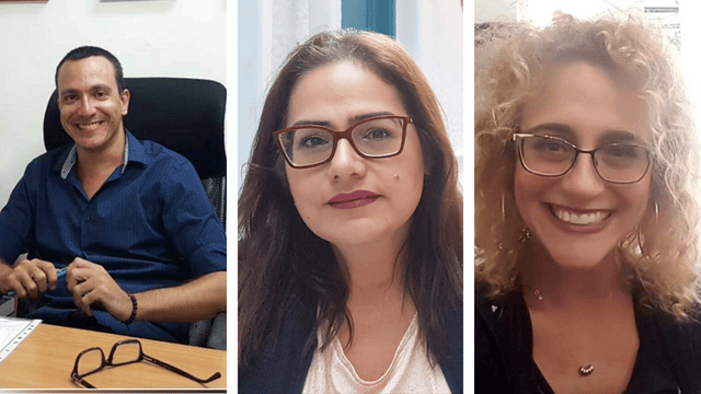 מנהלים חדשים בקריות. מימין: היידי ליפמן יוסף,  מזי שניידר ושרון לוי 