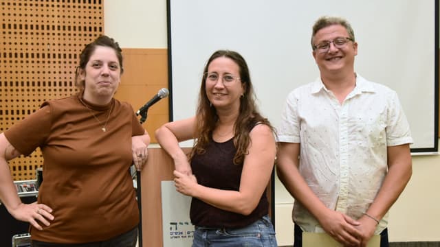 מימין לשמאל: גדי הוכמן, חמוטל בנו, יערה רוזנבליט