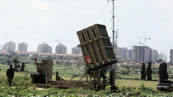 כיפת ברזל פרוסה. הכוננות עולה גם בחדרה