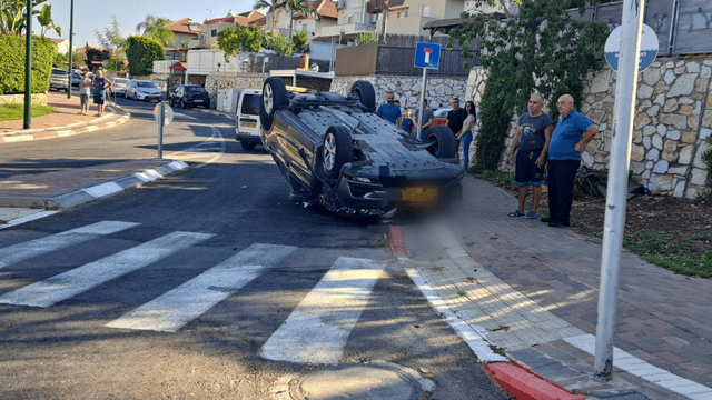 זירת התאונה בקרית אתא