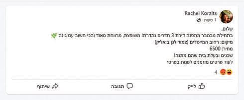  מודעות להשכרת דירות בעיר