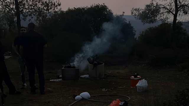 האזור בו הודלקו המדורות