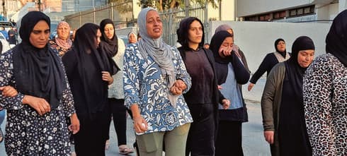 הפגנה נגד האלימות בכפר