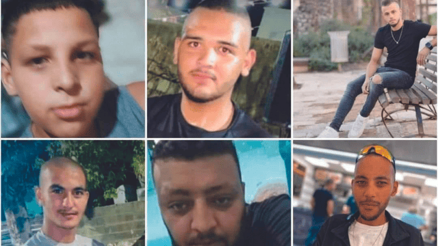 ההרוגים כתוצאה ממלחמת הכנופיות. למעלה מימין: מוחמד ח'מיס עמאש, זאהי ג'רבאן, וליד שהאב. למטה מימין: אבראהים עמאש, מוחמד עמאש, ג'לאל עמאש 