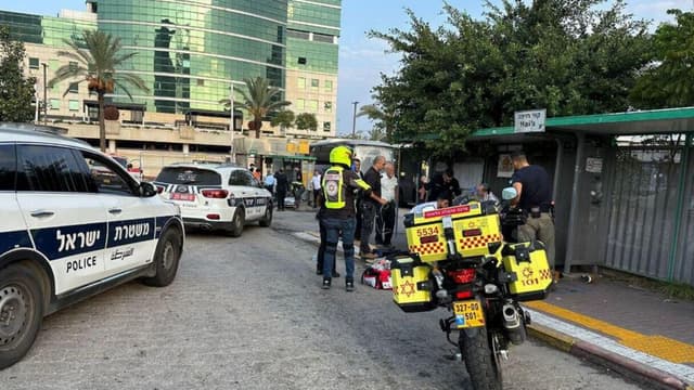 זירת האירוע בצומת רעננה