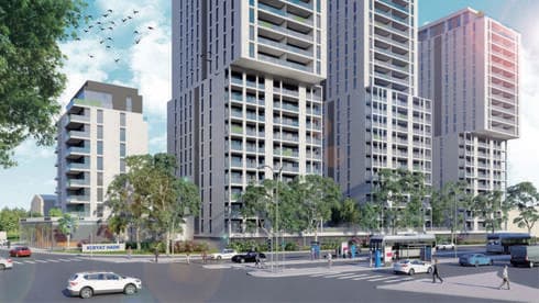 הדמיית הפרויקט בצומת הצריף