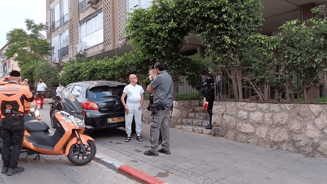 מזירת האירוע ברחוב ירושלים