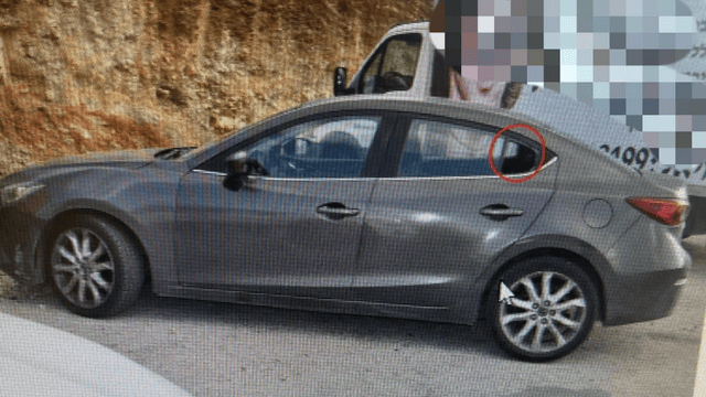 אחת המכוניות שנפרצו