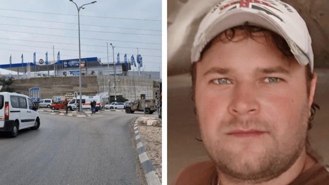 זירת הפיגוע באריאל. הנרצח מיכאל לדיגין ז"ל