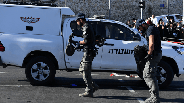 זירת הפיגוע בכניסה לירושלים