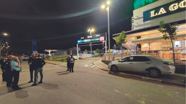 זירת הרצח בכניסה למתחם