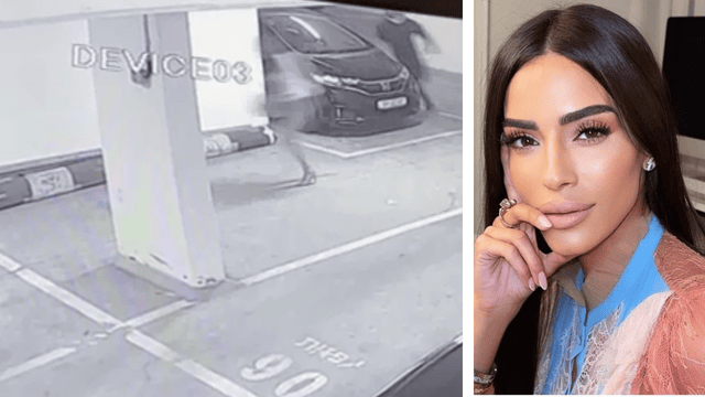 יפרח ותיעוד מהשוד בחניון ביתה