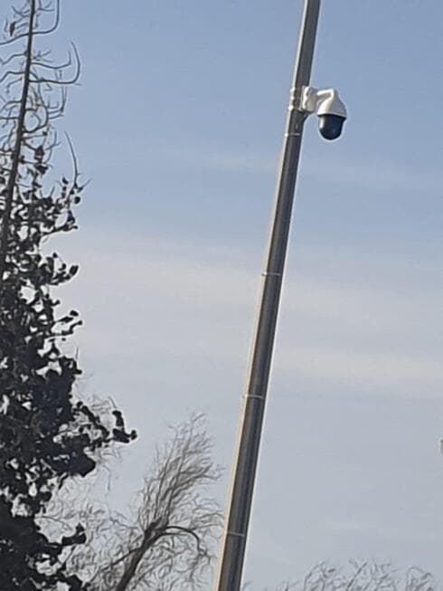 מצלמת אבטחה שהוצבה בצומת בן גוריון-האורגים בבאר שבע