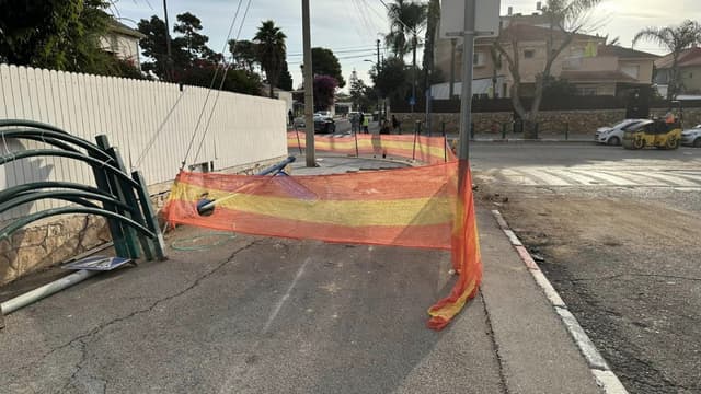 עבודות ליד בית הספר ארלוזורוב בחדרה בעיות גישה