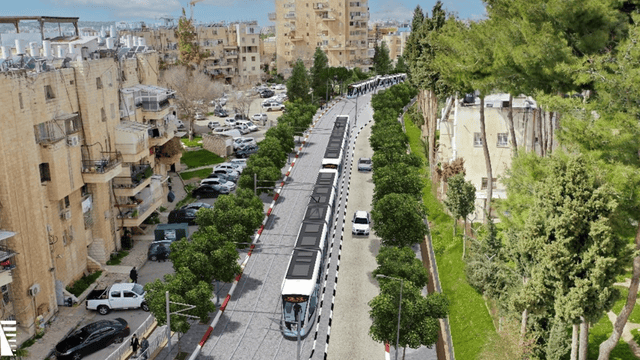 הקו התכלת של הרכבת הקלה הקו התכלת של הרכבת הקלה