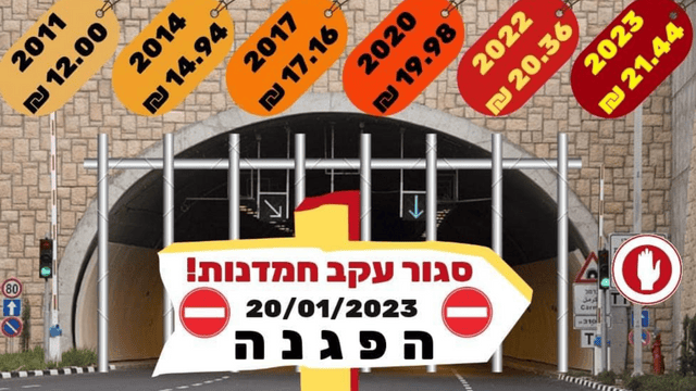 כרזת מארגני ההפגנה 