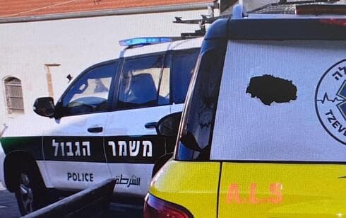 אחד מרכבי מד"א שהושחתו