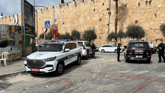 זירת הפיגוע בעיר דוד