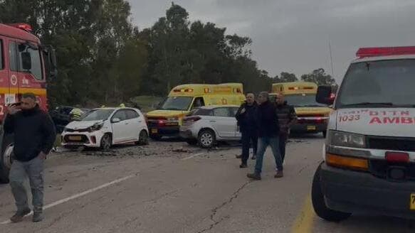 מזירת התאונה הקטלנית ליד תל נוף