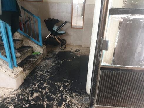 הדירה לאחר השריפה